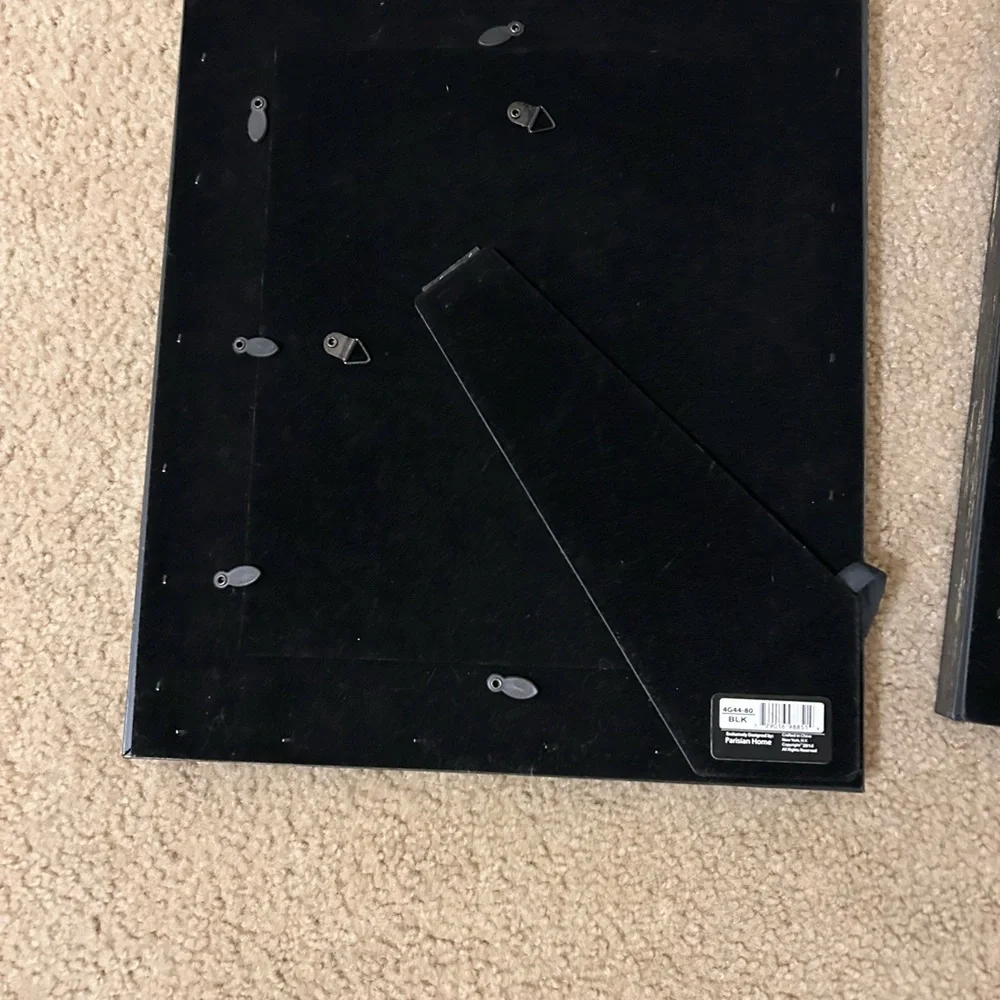 Distressed Black 8x10 Parisian Works Picture Frame dark‎ wooden duo